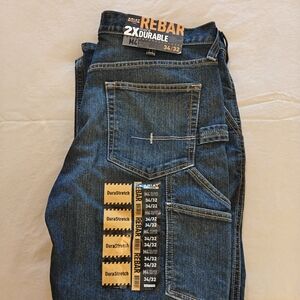 Ariat Men's Rebar Dark Blue Jeans